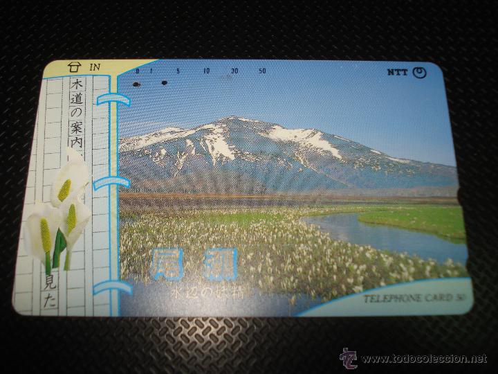 Tarjetas telef&oacute;nicas de colecci&oacute;n: Antigua Tarjeta Usada de Telefonos - Compa&ntilde;ia Telefonica NTT de JAP&Oacute;N - A&ntilde;o 1992.