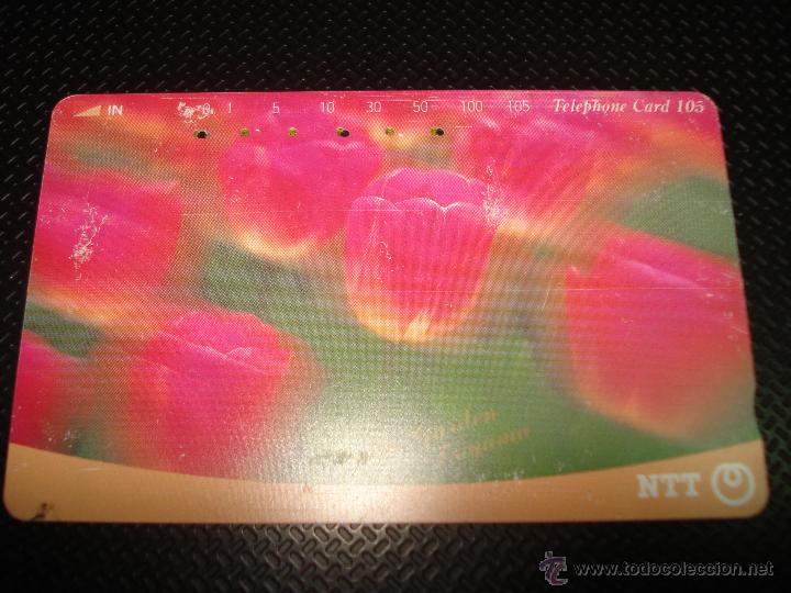 Tarjetas telef&oacute;nicas de colecci&oacute;n: Antigua Tarjeta Usada de Telefonos - Compa&ntilde;ia Telefonica NTT de JAP&Oacute;N - A&ntilde;o 1992
