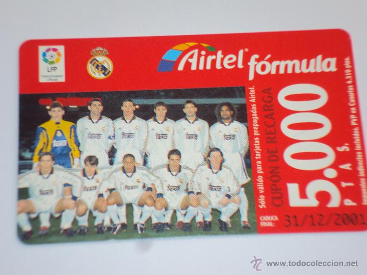 Carte telefoniche di collezione: Real Madrid 2001 - 2002.