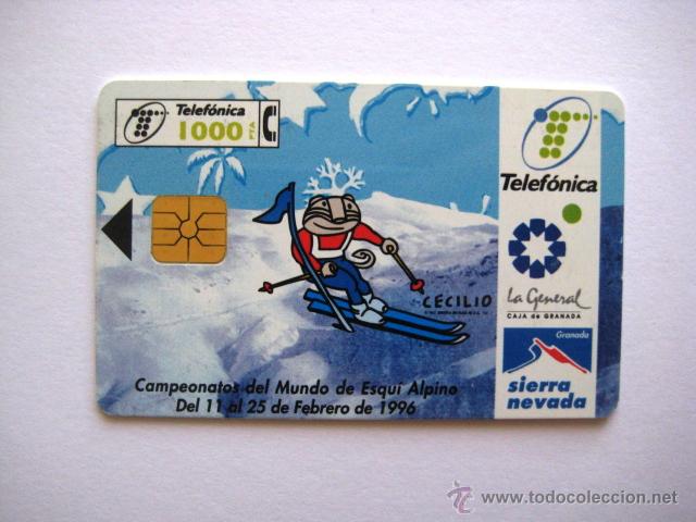 Carte telefoniche di collezione: TARJETA TELEFONICA.1000 PESETAS. SIERRA NEVADA. A&Ntilde;OS 90. .