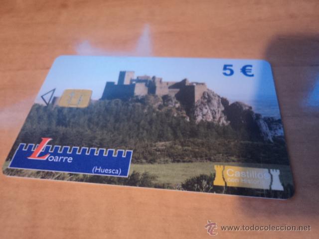 Carte telefoniche di collezione: Tarjeta telef&oacute;nica del Castillo de Loarre, Huesca. Castillos con historia. 5 &euro;