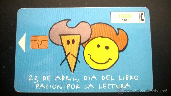 Tarjetas telef&oacute;nicas de colecci&oacute;n: TARJETA TELEFONICA DIA DEL LIBRO - Foto 1