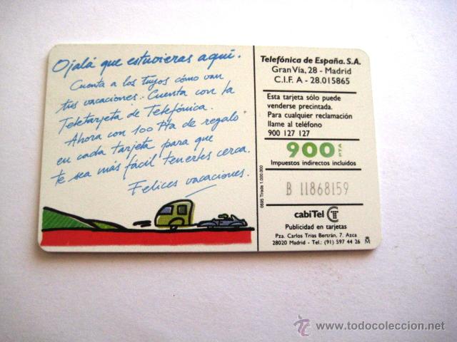 Tarjetas telef&oacute;nicas de colecci&oacute;n: TARJETA TELEFONICA DE ESPA&Ntilde;A.. . - Foto 2