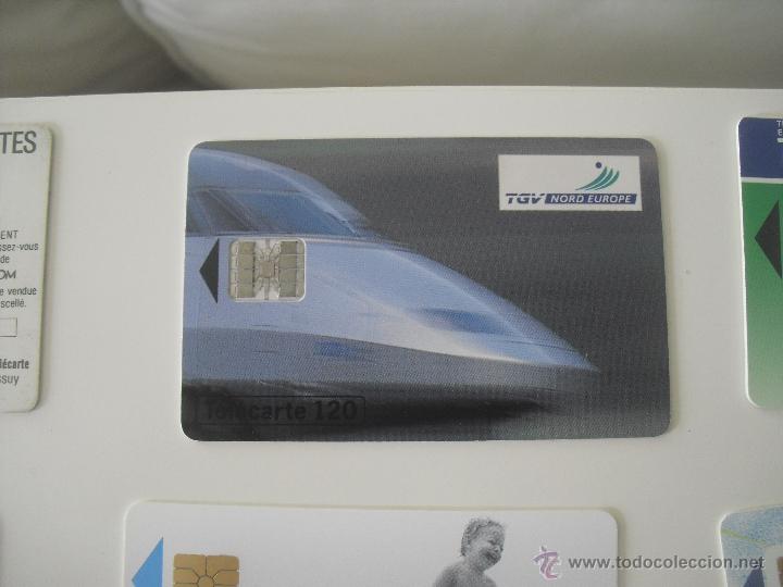 Cart&otilde;es de telefone de cole&ccedil;&atilde;o: Tarjeta telef&oacute;nica TGV Nord Europe. Tel&eacute;fono.