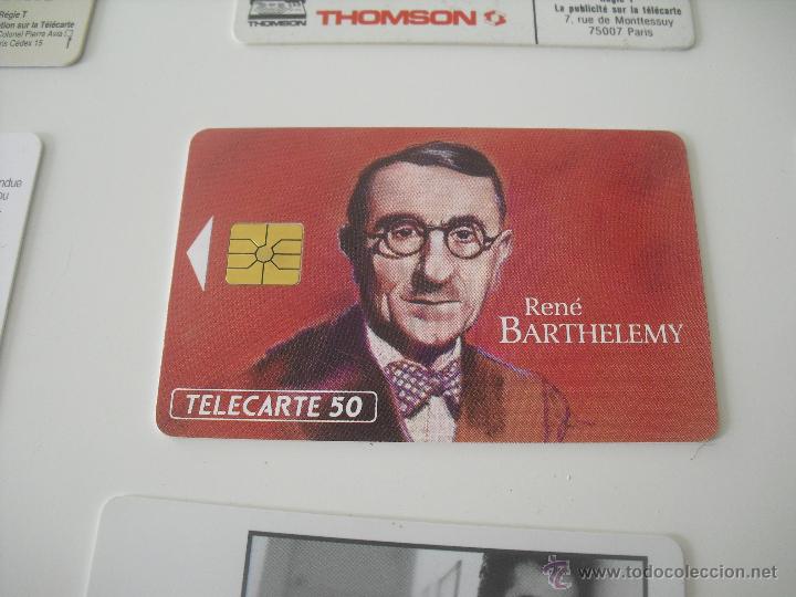 Tarjetas telef&oacute;nicas de colecci&oacute;n: Tarjeta telef&oacute;nica Rene Barthelemy. Grandes figures des Telecommunications France Telecom. Tel&eacute;fono.