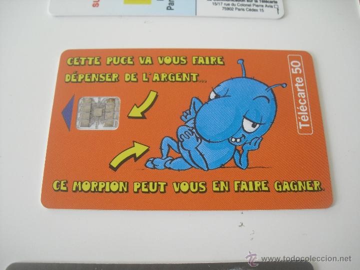 Tarjetas telef&oacute;nicas de colecci&oacute;n: Tarjeta telef&oacute;nica .Morpion &Ccedil;a D&eacute;mange forc&egrave;ment. La Francaise des jeux France Telecom. Tel&eacute;fono.