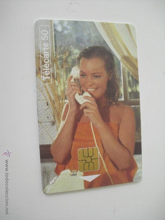 Tarjetas telef&oacute;nicas de colecci&oacute;n: Tarjeta telef&oacute;nica. Thelephone et Cinema. Romy Schneider. La Piscine. France Telecom. Tel&eacute;fono.