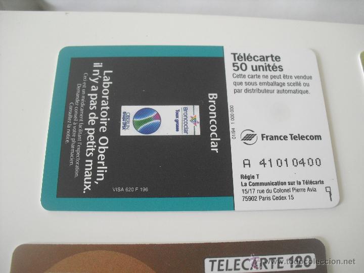 Tarjetas telef&oacute;nicas de colecci&oacute;n: Tarjeta telef&oacute;nica. Broncoclar. France Telecom. Tel&eacute;fono.