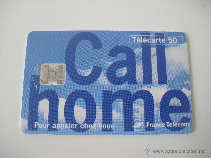 Tarjetas telef&oacute;nicas de colecci&oacute;n: Tarjeta telef&oacute;nica. Call Home. France Telecom. Tel&eacute;fono.