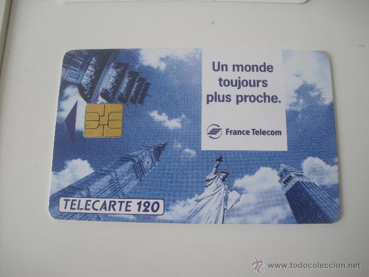 Tarjetas telef&oacute;nicas de colecci&oacute;n: Tarjeta telef&oacute;nica. France Telecom. Tel&eacute;fono. Un Monde Tojours Plus Proche