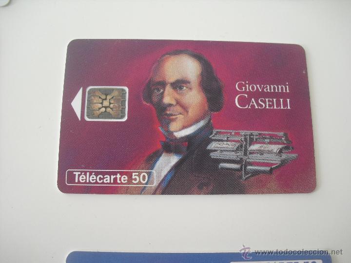 Tarjetas telef&oacute;nicas de colecci&oacute;n: Tarjeta telef&oacute;nica. France Telecom. Tel&eacute;fono.Giovanni Caselli les Grandes Fig.des Telecommunications
