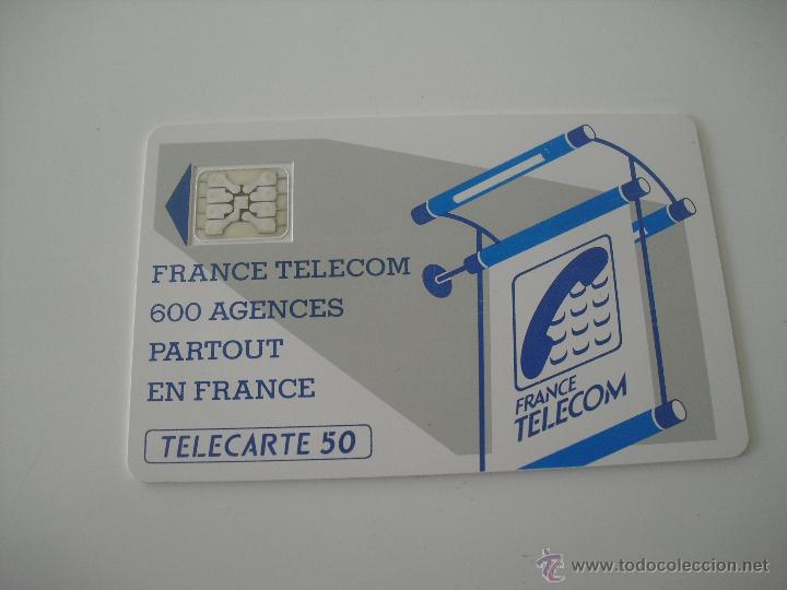 Tarjetas telef&oacute;nicas de colecci&oacute;n: Tarjeta telef&oacute;nica. France Telecom. Tel&eacute;fono. Agence commerciale.