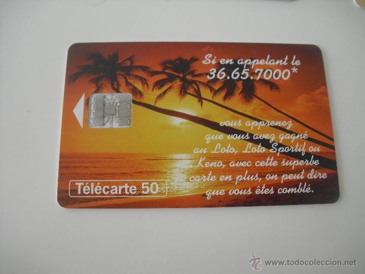 Tarjetas telef&oacute;nicas de colecci&oacute;n: Tarjeta telef&oacute;nica. France Telecom. Tel&eacute;fono. Loto, loto Sportiv, Keno.