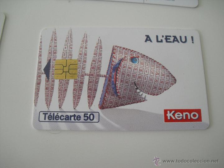Tarjetas telef&oacute;nicas de colecci&oacute;n: Tarjeta telef&oacute;nica. France Telecom. Tel&eacute;fono. Loto, loto Sportiv, Keno.