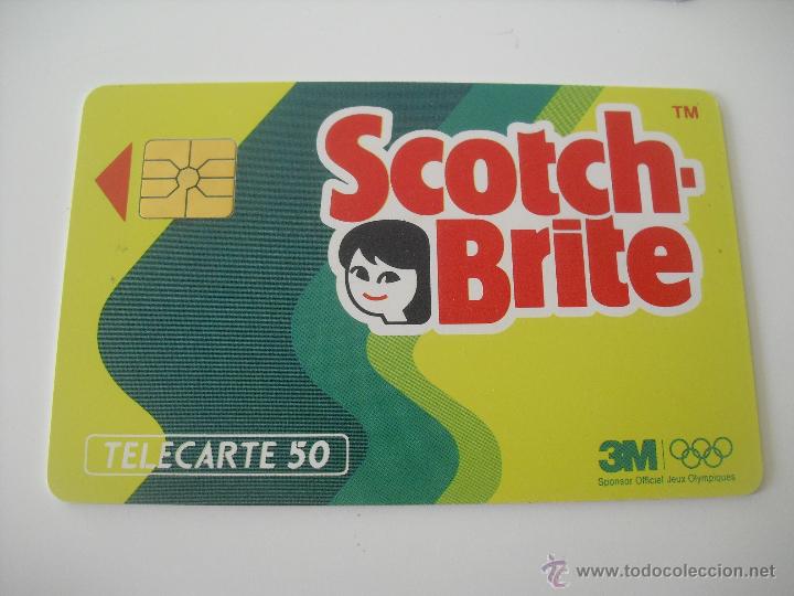 Tarjetas telef&oacute;nicas de colecci&oacute;n: Tarjeta telef&oacute;nica. France Telecom. Tel&eacute;fono. Scotch Brite
