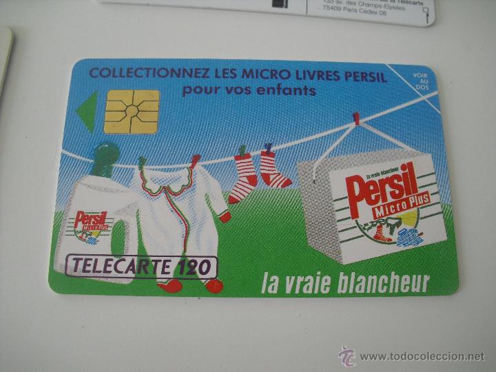 Collection telephone cards: Tarjeta telef&oacute;nica. France Telecom. Tel&eacute;fono. Persil. Detergente.