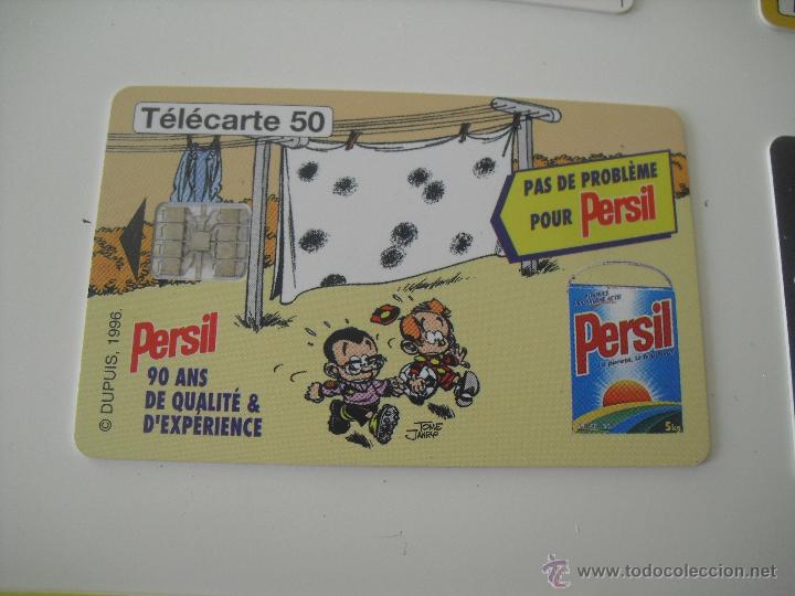 Collection telephone cards: Tarjeta telef&oacute;nica. France Telecom. Tel&eacute;fono. Persil. Detergente..