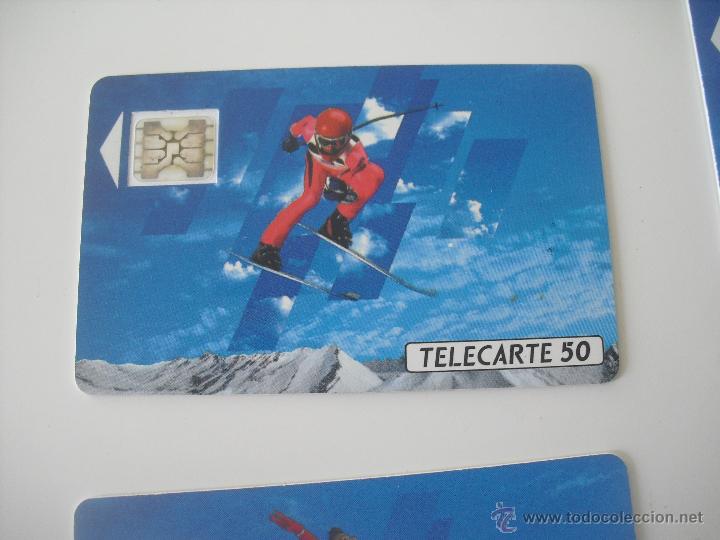 Collection telephone cards: Tarjeta telef&oacute;nica. France Telecom. Tel&eacute;fono. Alberville 92. Jeux Olympiques Juegos olimpicos
