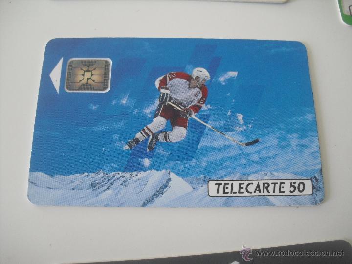 Collection telephone cards: Tarjeta telef&oacute;nica. France Telecom. Tel&eacute;fono. Alberville 92. Jeux Olympiques Juegos olimpicos