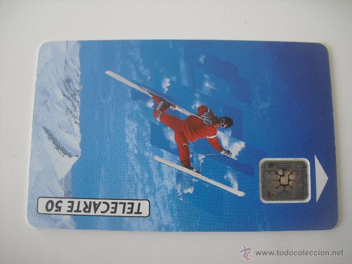 Collection telephone cards: Tarjeta telef&oacute;nica. France Telecom. Tel&eacute;fono. Alberville 92. Jeux Olympiques Juegos olimpicos...