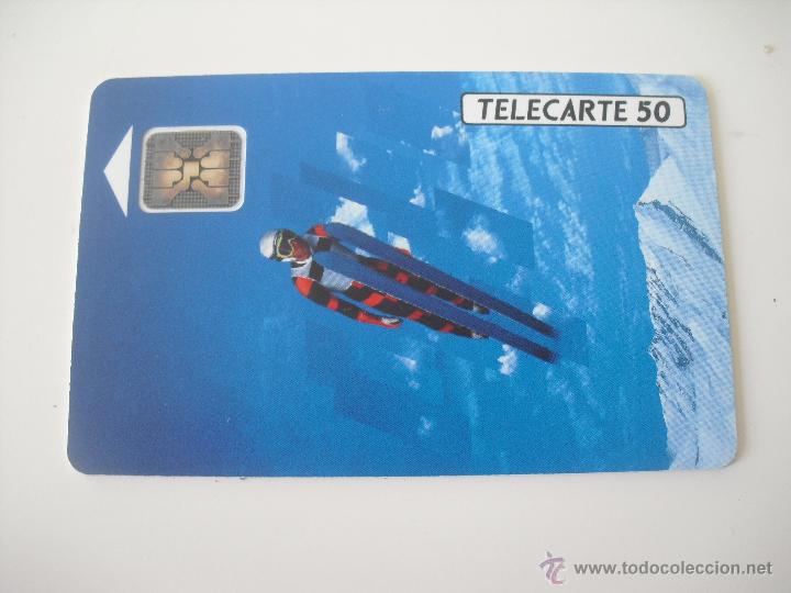 Collection telephone cards: Tarjeta telef&oacute;nica. France Telecom. Tel&eacute;fono. Alberville 92. Jeux Olympiques Juegos olimpicos..