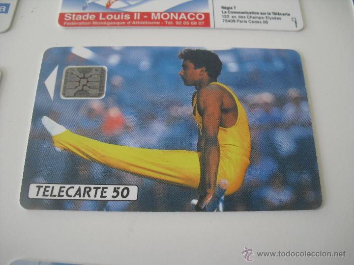Collection telephone cards: Tarjeta telef&oacute;nica. France Telecom. Tel&eacute;fono.Campeonato del Mundo de Gimnasia. Paris 1992.