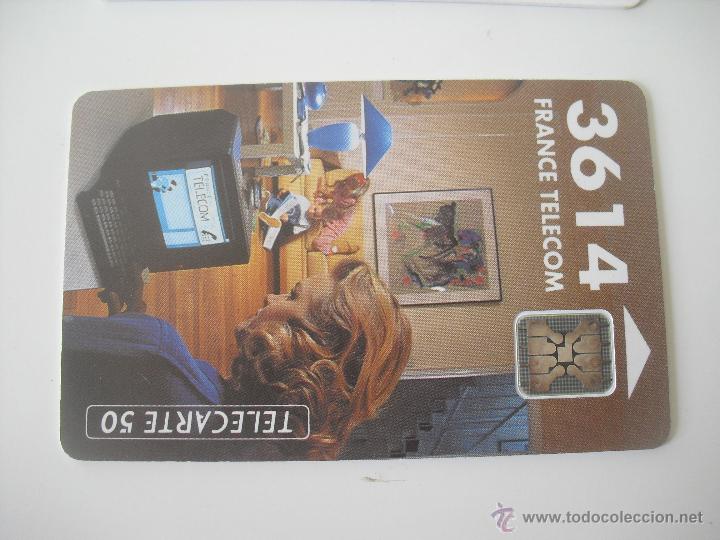 Collection telephone cards: Tarjeta telef&oacute;nica. France Telecom. Tel&eacute;fono.  Tapez 3614