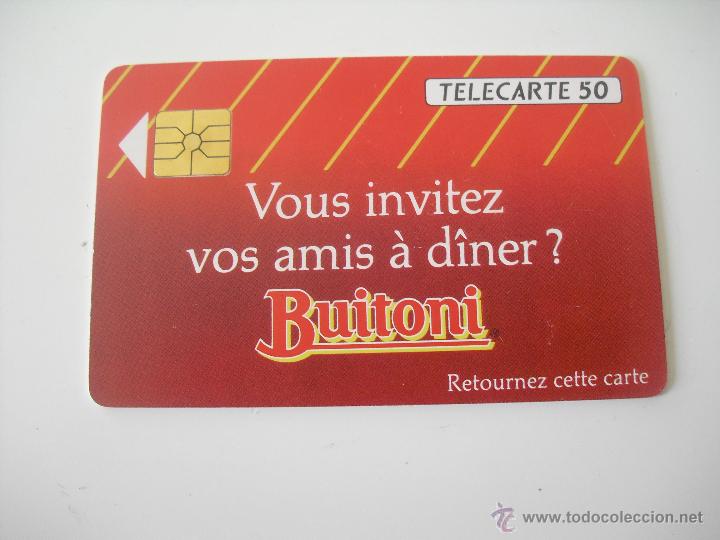 Collection telephone cards: Tarjeta telef&oacute;nica. France Telecom. Tel&eacute;fono. Buitoni