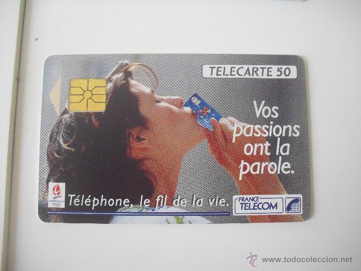 Collection telephone cards: Tarjeta telef&oacute;nica. France Telecom. Tel&eacute;fono. Vos Passions ont la Parole