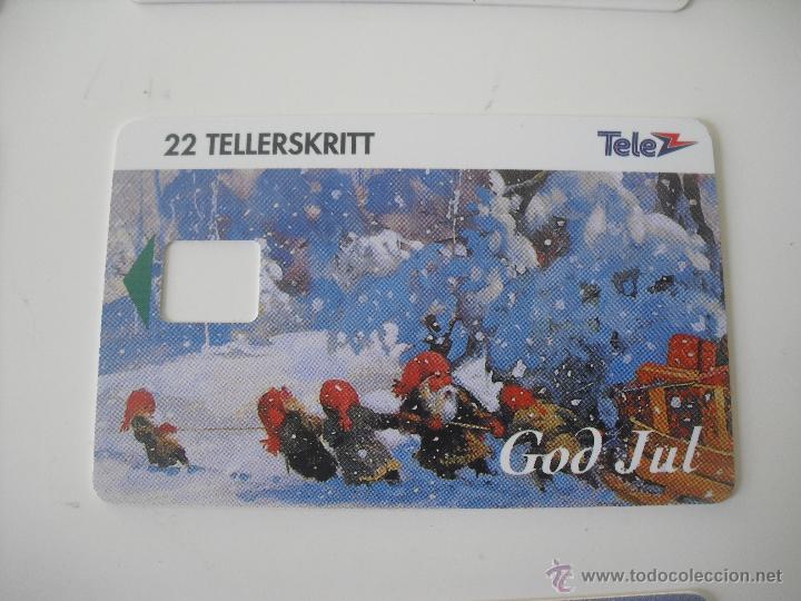 Sammlung von Telefonkarten: Tarjeta telef&oacute;nica. Tel&eacute;fono. Porto. God Jul Tele 2 . 22 Tellerskritt