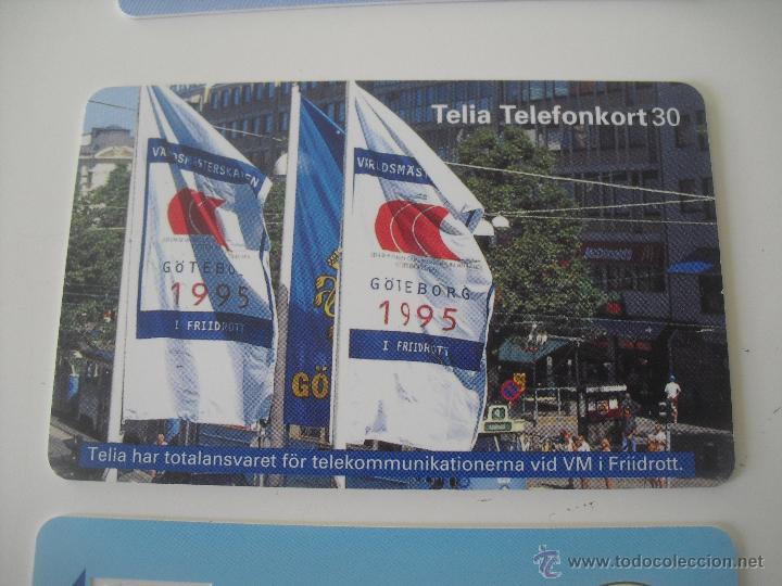 Sammlung von Telefonkarten: Tarjeta telef&oacute;nica. Tel&eacute;fono. Telia Telefonkort 30. Frii Drott G&ouml;teborg