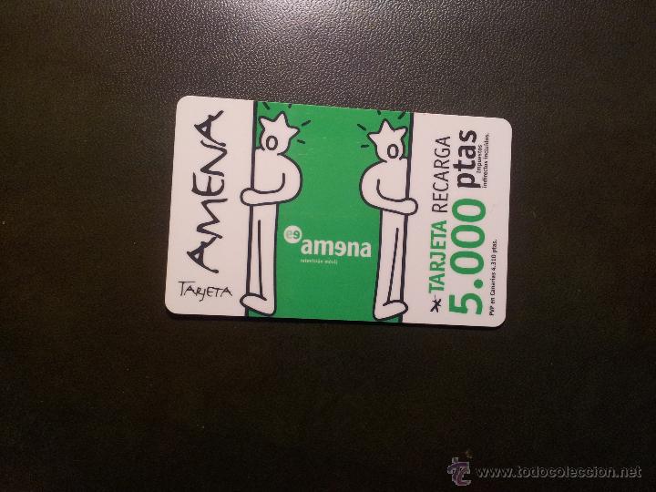 Tarjetas telef&oacute;nicas de colecci&oacute;n: Targeta recarga telefonica AMENA - Foto 1