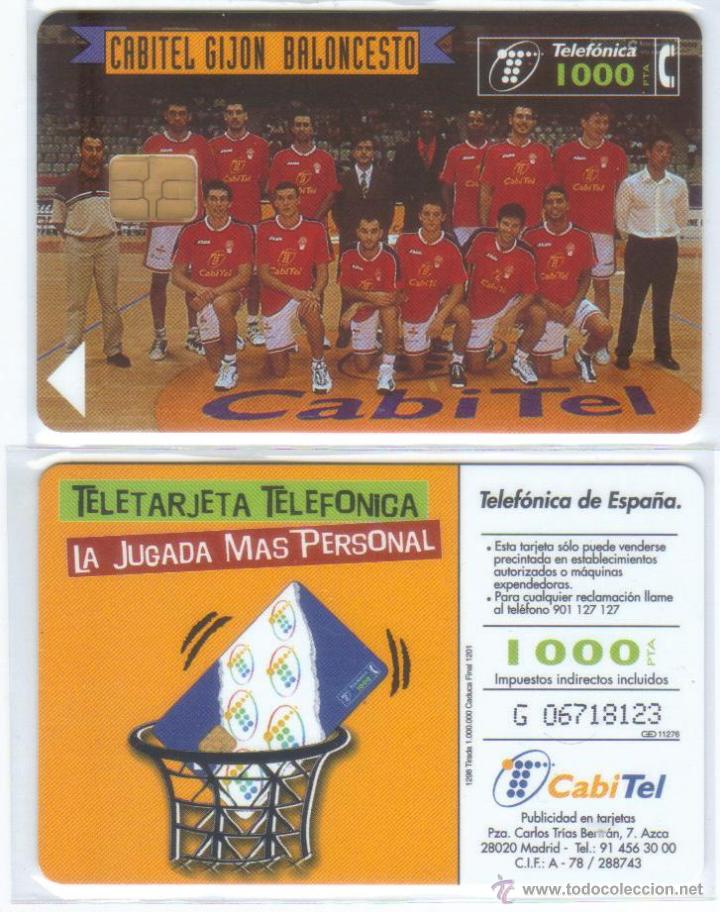 Carte telefoniche di collezione: TARJETA TELEFONICA GABITEL GIJON BALONCESTO TT