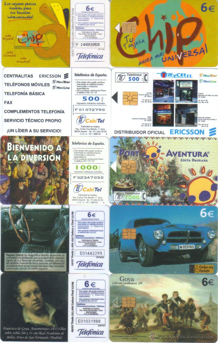 Carte telefoniche di collezione: LOTE TARJETAS TELEFONICAS VER DETALLE TT