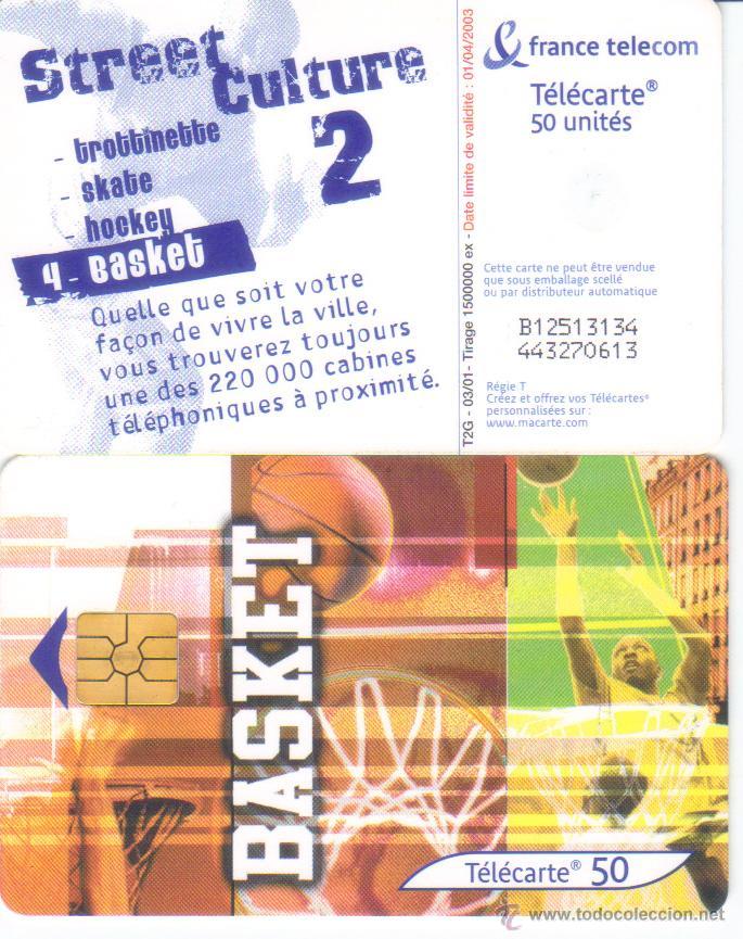 Collection telephone cards: TARJETA TELEFONICA TELECARTE 50 BASKET TT