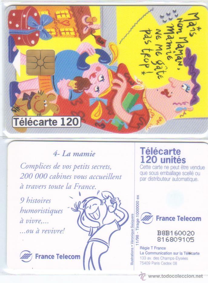 Collection telephone cards: TARJETA TELEFONICA TELECARTE 120 MAMIE TT