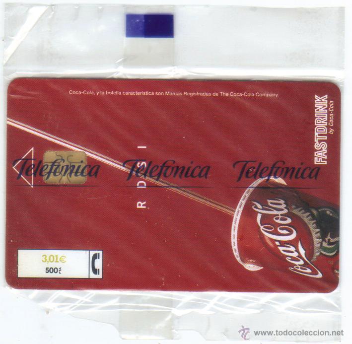 Carte telefoniche di collezione: TARJETA TELEFONICA 9/2001 COCA COLA NUEVA PRECINTADA ESPA&Ntilde;A P-483 e89
