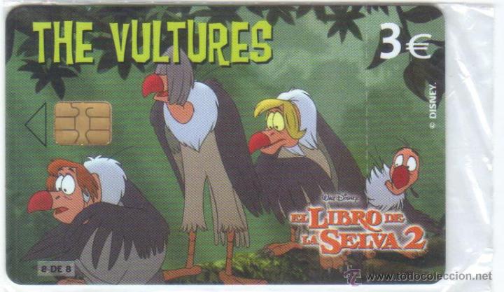 Carte telefoniche di collezione: TARJETA TELEFONICA ESPA&Ntilde;A 2003 EL LIBRO DE LA SELVA THE VULTURES NUEVA PRECINTADA