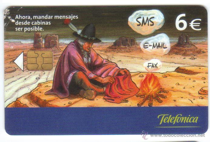 Collection telephone cards: TARJETA TELEFONICA SMS 2003 USADA VER DETALLE TT e89