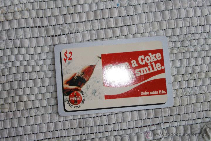 Carte telefoniche di collezione: TARJETA DE TELEFONO DE COCA COLA