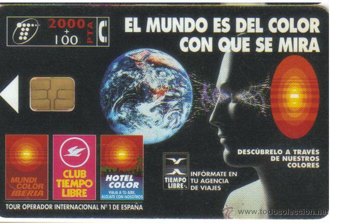 Carte telefoniche di collezione: TARJETA TELEFONICA EL MUNDO DEL COLOR CON QUE LO MIRAS 0498 TT