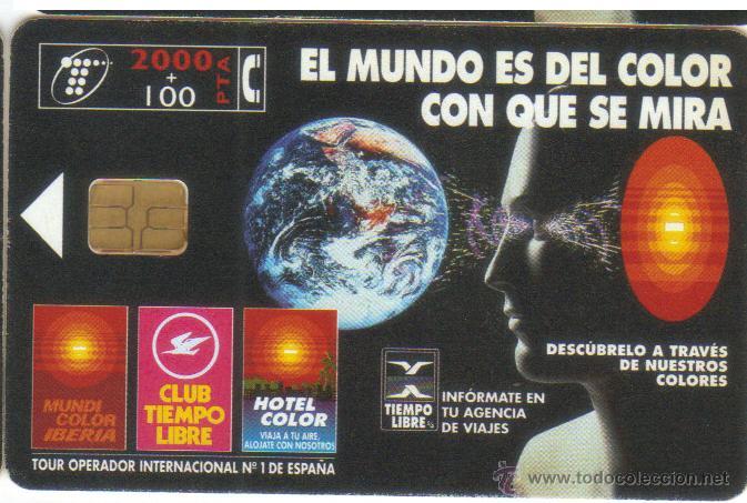 Carte telefoniche di collezione: TARJETA TELEFONICA EL MUNDO DEL COLOR CON QUE SE MIRA 0498 TT