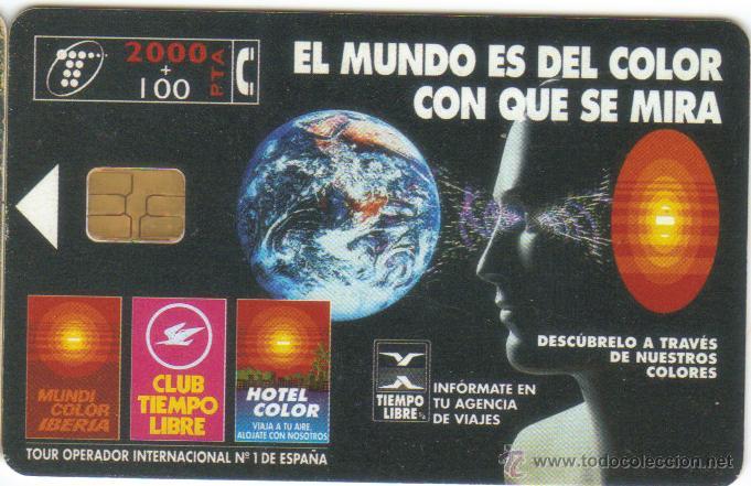 Carte telefoniche di collezione: TARJETA TELEFONICA 0498 EL MUNDO DEL COLOR CON QUE LO MIRAS 1998 TT