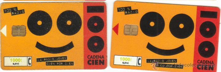 Cartes T&eacute;l&eacute;phoniques de collection: PAREJA TARJETAS TELEFONICAS DIFERENTES CADENA 100 VER DETALLE TT