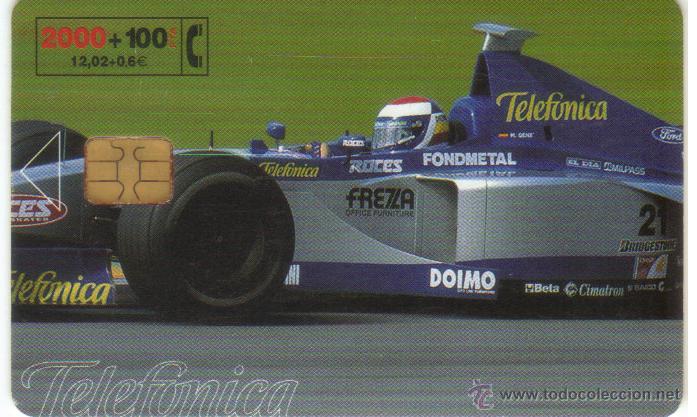 Cartes T&eacute;l&eacute;phoniques de collection: TARJETA TELEFONICA F1 1999 TT 2000+100 PESETAS