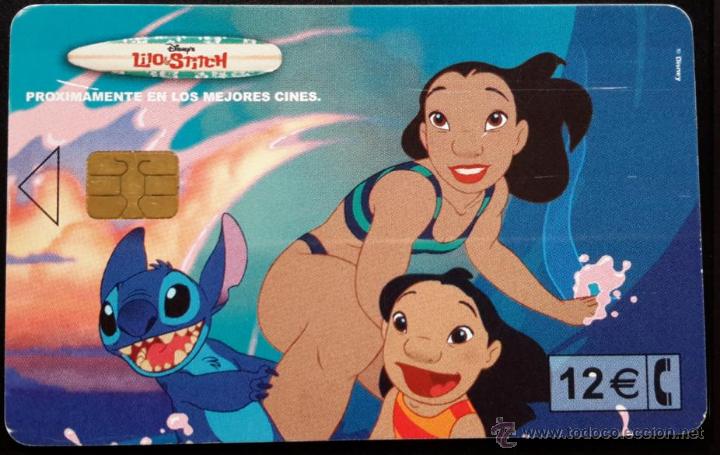Cartes T&eacute;l&eacute;phoniques de collection: Telef&oacute;nica Lilo & Stitch 12&euro;