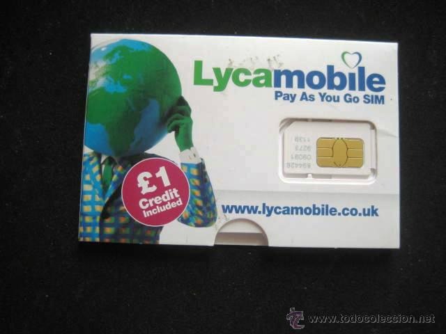 Cartes T&eacute;l&eacute;phoniques de collection: TARJETA TELEFONICA LYCAMOBILE PROMOCIONAL... ENVIO INCLUIDO.