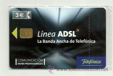 Cartes T&eacute;l&eacute;phoniques de collection: Tarjeta Telefonica Espa&ntilde;a - LINEA ADSL (en precinto original) Ref: 02-0059C (valor facial)