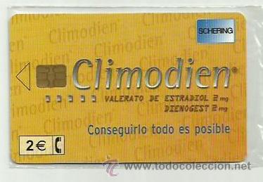 Cartes T&eacute;l&eacute;phoniques de collection: Tarjeta Telefonica Espa&ntilde;a - CLIMODIEN DE SCHERING (en precinto original) Ref: 02-0070C valor facial