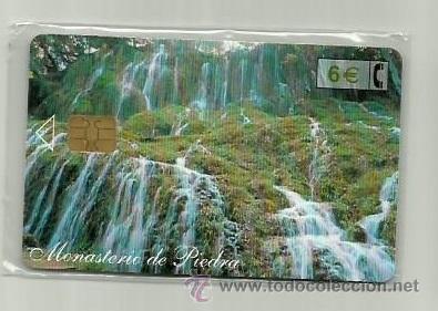 Cartes T&eacute;l&eacute;phoniques de collection: TARJETA TELEFONICA ESPA&Ntilde;A - MONASTERIO DE PIEDRA (EN PRECINTO ORIGINAL) REF: 03-0003C VALOR FACIAL